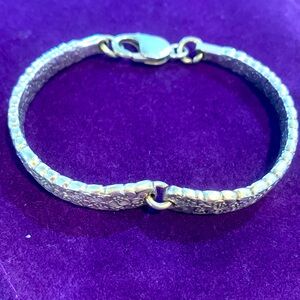 Spoon bracelet sterling with lobster claw clasp